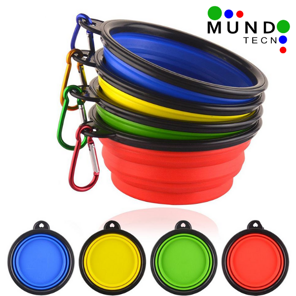 Bowls  de mascotas silicona plegable® Ideal Gatos y Perros Pequeños